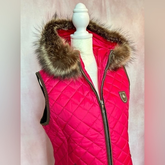 M. Miller Quilted Vest With Fur Trim - Picture 2 of 9